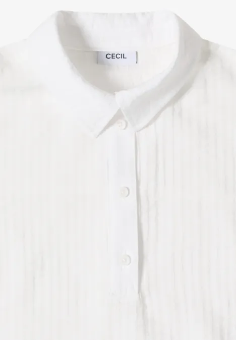 Dropped Shoulder Bluse mit Struktur vanilla white Dropped Shoulder Bluse mit Struktur vanilla white