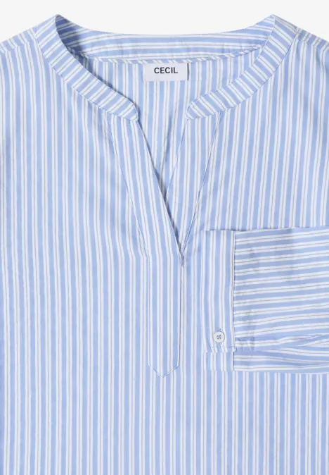 Langarm Bluse in Seersuckerqualität blouse blue