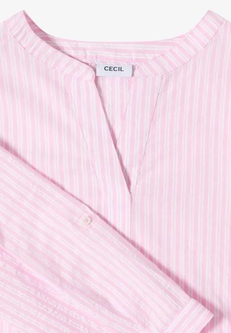 3/4-Arm Bluse in Seersuckerqualität light blush rose