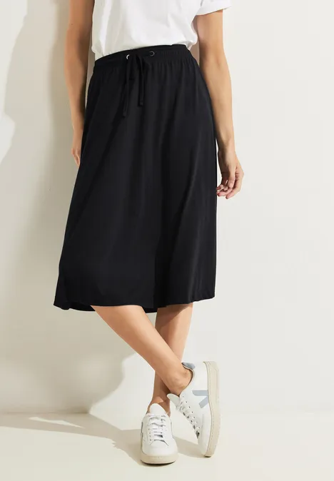 Rok in effen kleur Black