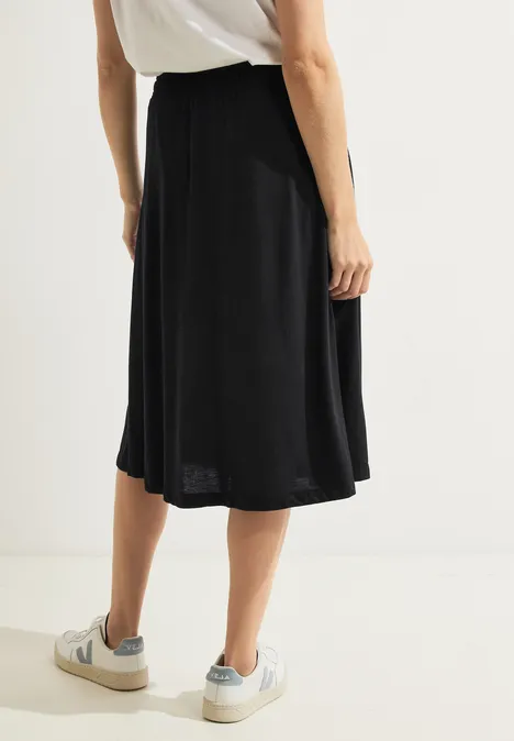 Rok in effen kleur Black