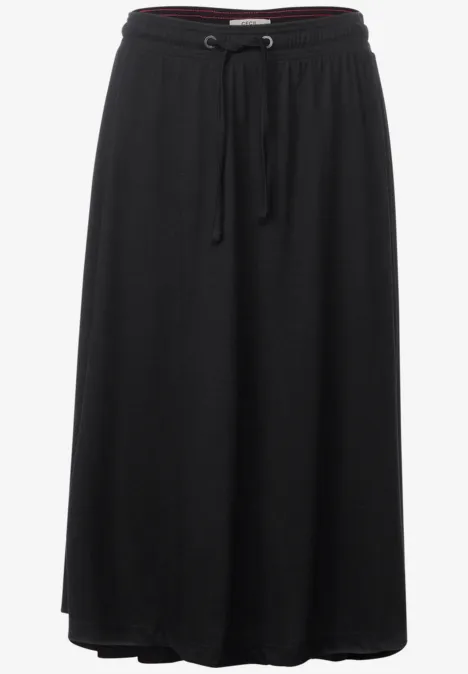 Rok in effen kleur Black