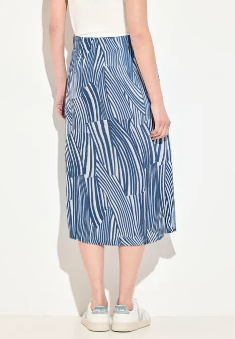 Print Crepe Rock soft light blue