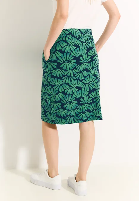 Midirock mit Print fresh apple green
