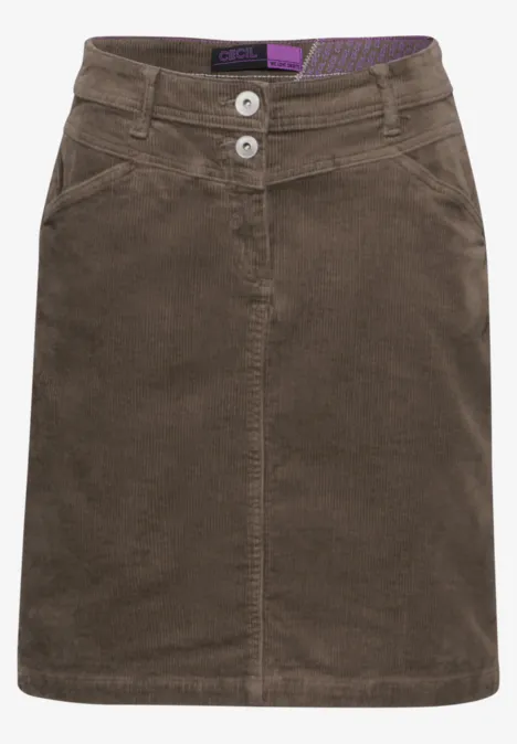 Cordrock sporty taupe