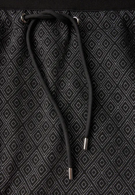 Gemusterter Joggskirt Black
