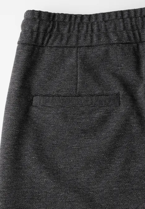Two-Tone Jogg Skirt Black