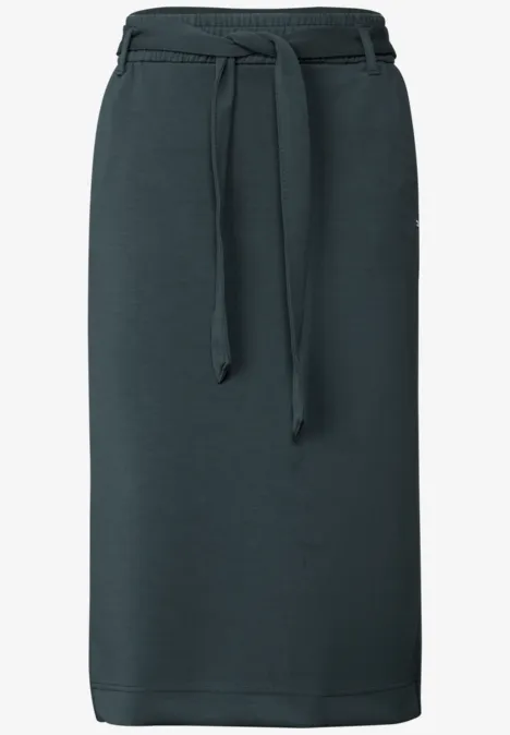 Rock mit Gürtel slate khaki