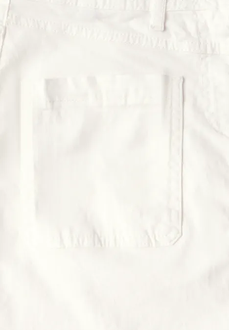 Midi Jeansrock vanilla white