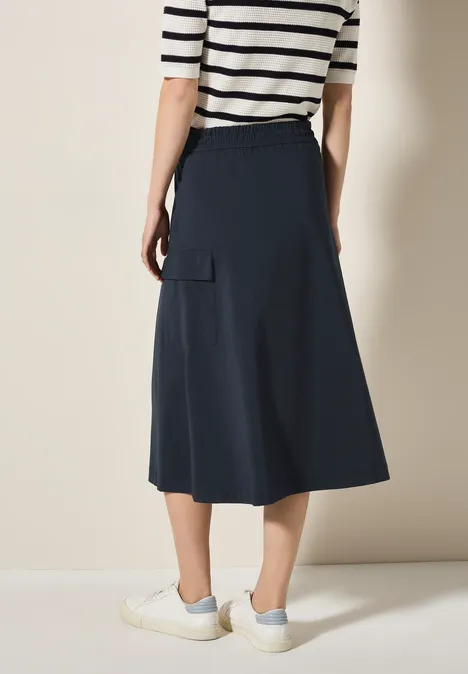 Jupe midi légère universal blue