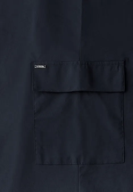 Jupe midi légère universal blue