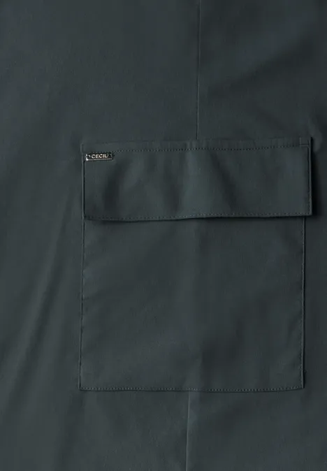 Leichter Midi-Rock slate khaki