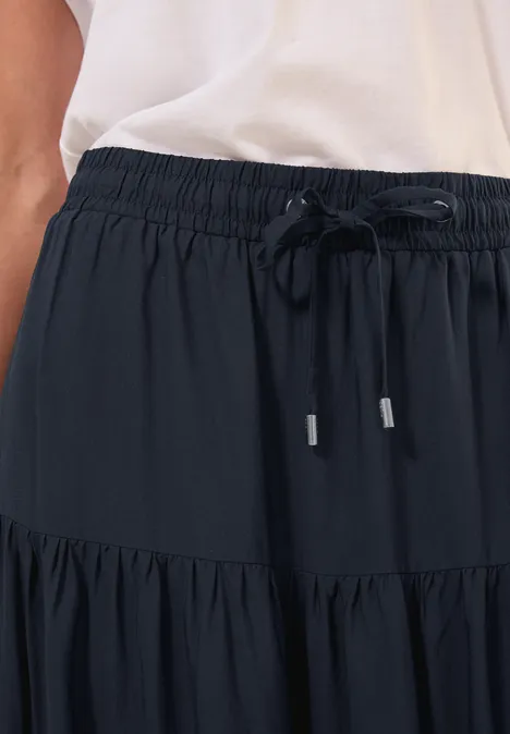 Maxi-Rock mit Volants universal blue