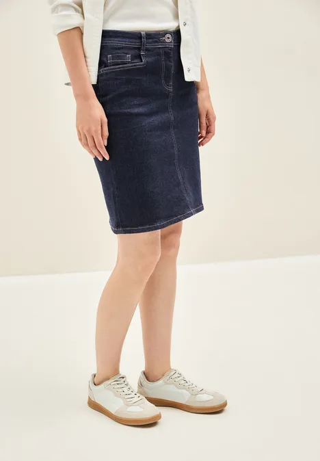 Jeansrock im Rinsed-Look rinsed wash