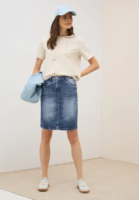 Jeansrock mid blue wash