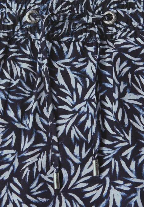 Gemusterter Rock urban dark blue