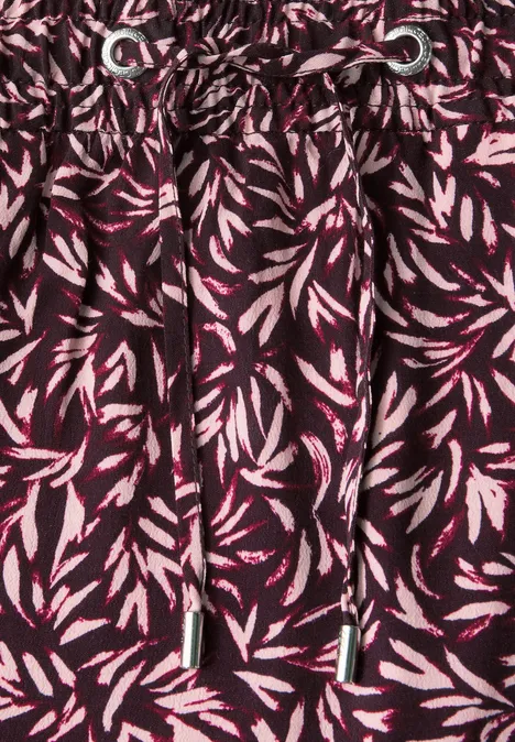 Gemusterter Rock mulberry red