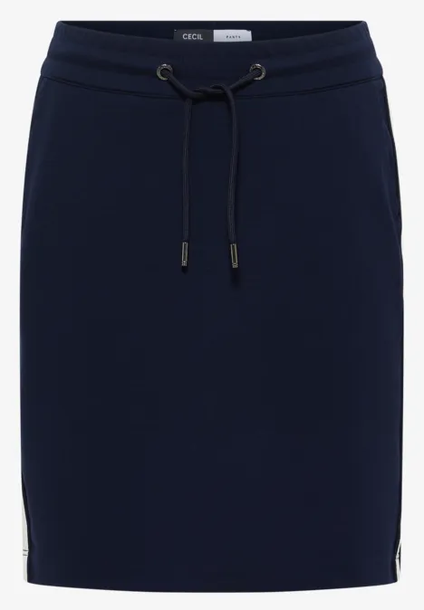 Gallonstreifen Jogg Skirt urban dark blue