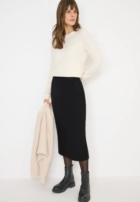 Rok met gestructureerde details Black
