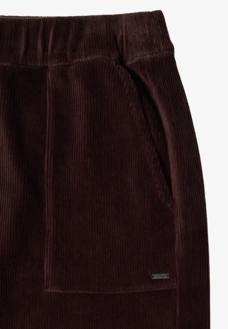 Corduroy rok tartufo brown