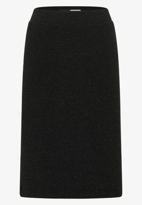 Midi-Satinrock Black Midi-Satinrock Black