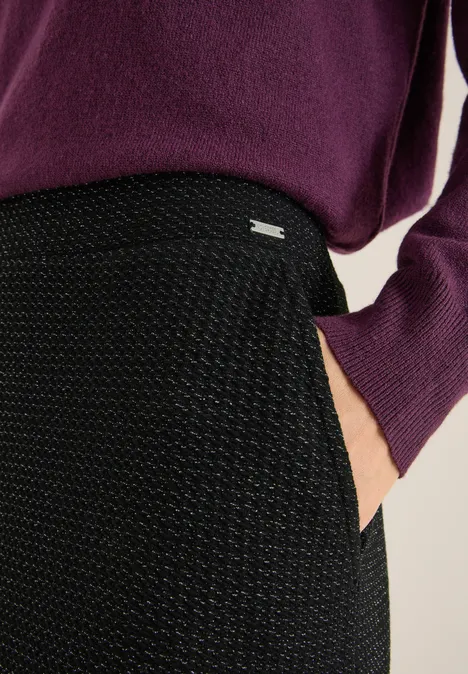 Midi-Satinrock Black Midi-Satinrock Black