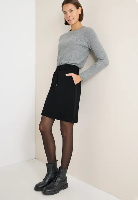 Joggingrok met glittertape Black Joggingrok met glittertape Black