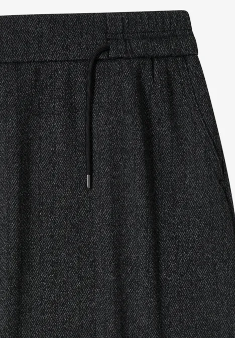 Gemusterter Jogg-Skirt Black Gemusterter Jogg-Skirt Black