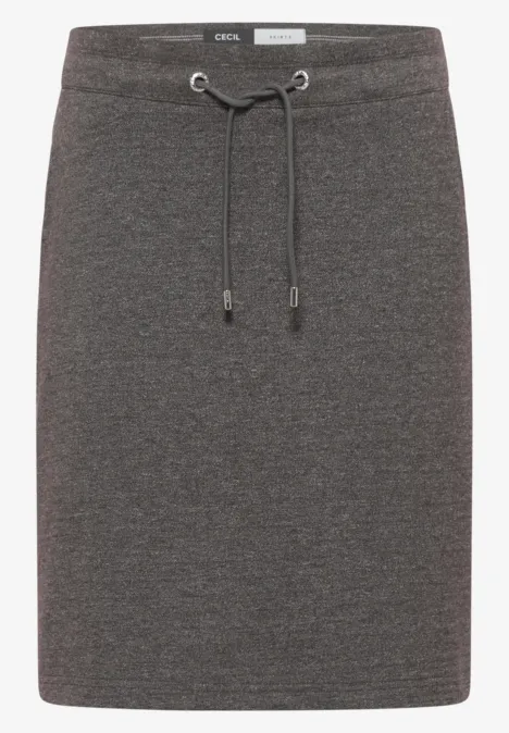 Tweekleurig gemêleerd Jogg-rokje null