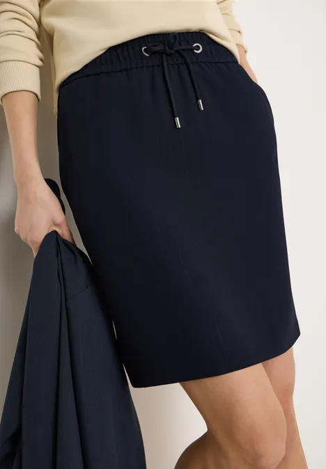 Knielanger Rock mit Glitzerdetails universal blue