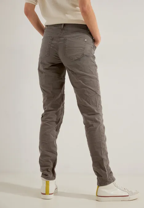 Loose Fit Hose mit Stretch sporty taupe