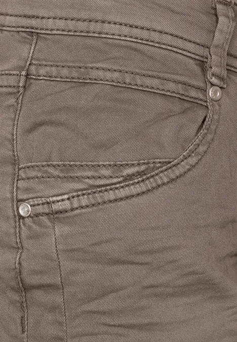 Loose Fit Hose mit Stretch sporty taupe