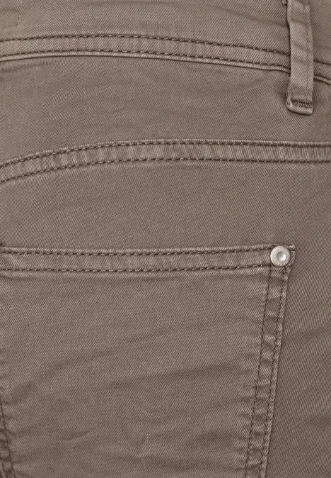 Loose Fit Hose mit Stretch sporty taupe
