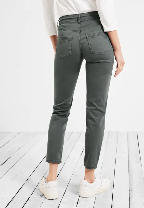 Slim Fit Hose mit Stretch easy khaki