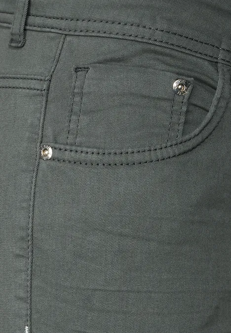 Slim Fit Hose mit Stretch easy khaki