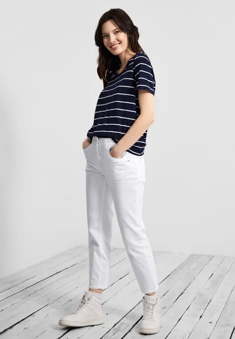 Casual Fit Hose White