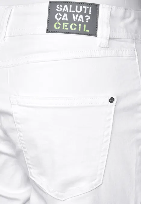Casual Fit Hose White