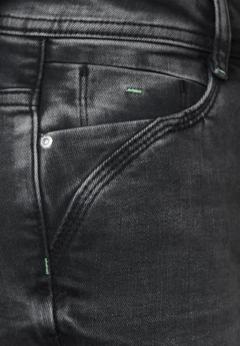 Cosy Slim Fit Thermo Jeans black used wash Cosy Slim Fit Thermo Jeans black used wash