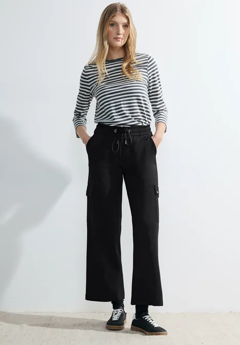 Pantalon coupe ample Black