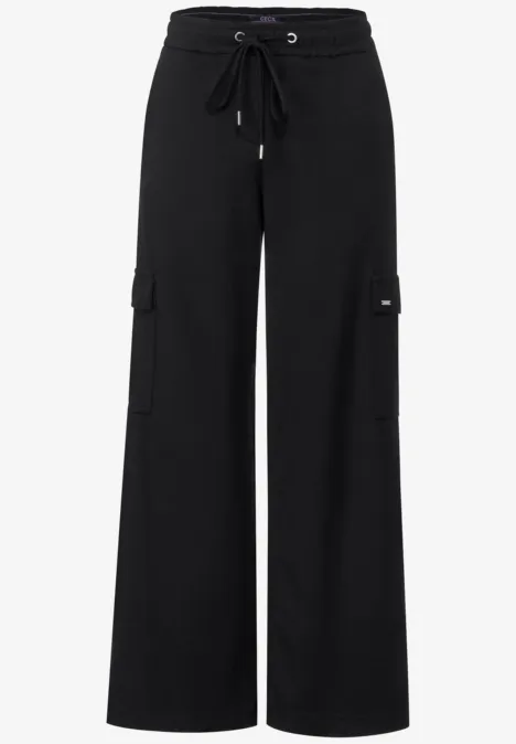 Pantalon coupe ample Black