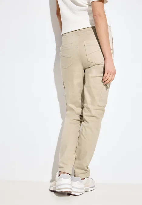 Slim Fit Cargohose boulder beige