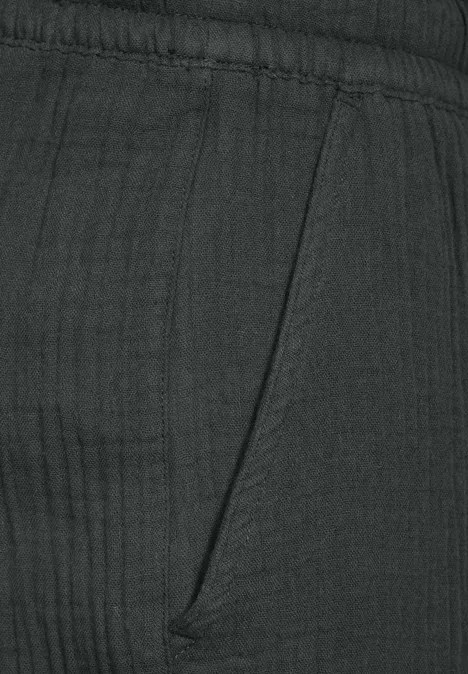 Pantalon en mousseline strong khaki