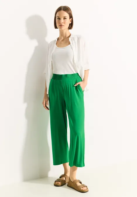 Pantalon 3/4 en jersey fresh apple green