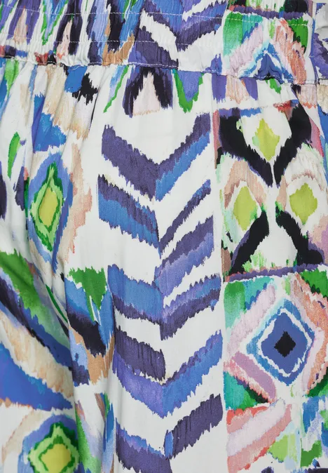 Pantalon imprimé multicolore vanilla white
