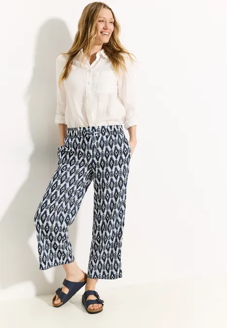 Pantalon 7/8 à imprimé vanilla white