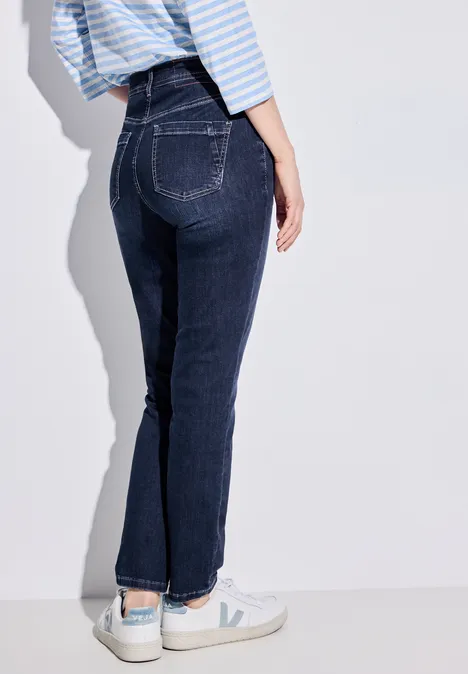 Jean coupe slim mid blue used wash