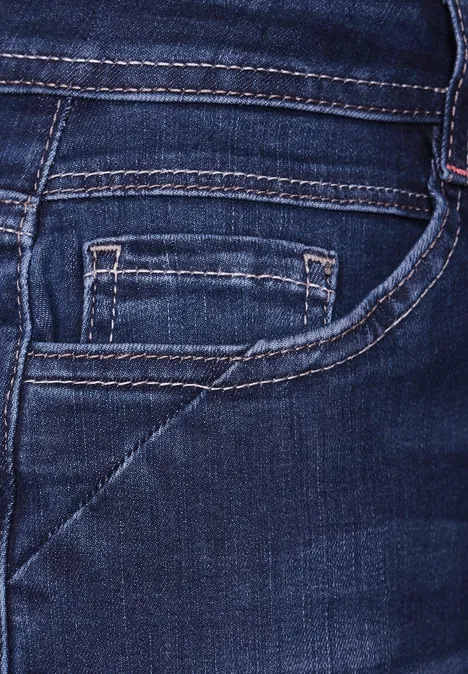 Jean coupe slim mid blue used wash