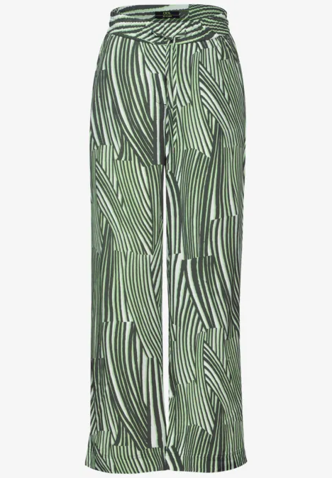 Pantalon à jambes larges cool khaki