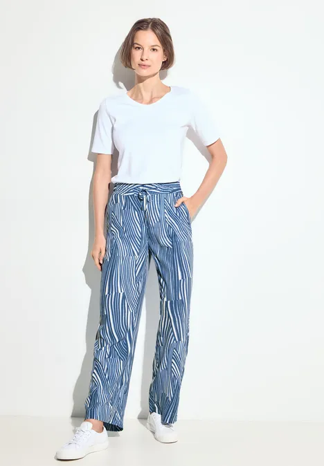 Wide Leg Hose soft light blue