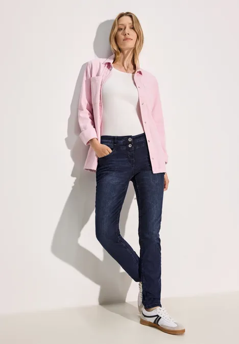 Jeans en coupe casual blue black used wash